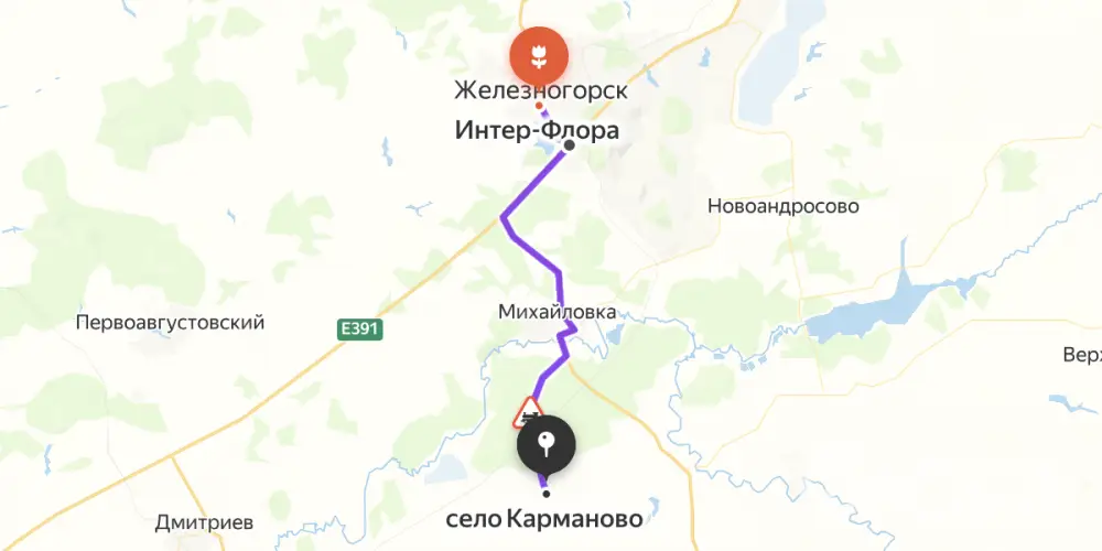 Доставка цветов в Карманово Курской области