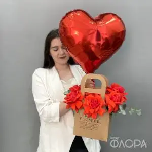 Воздушный поцелуй в пакете