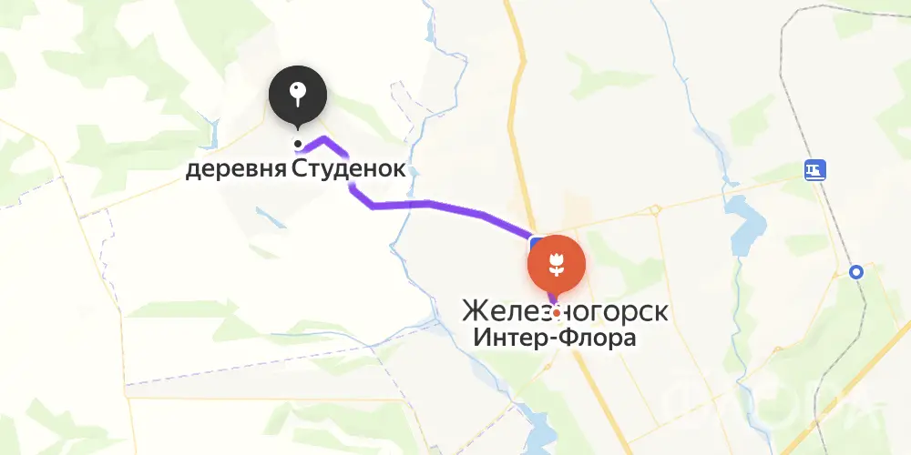Доставка цветов в Студенке Курской области
