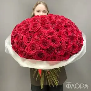 101 красная роза 
