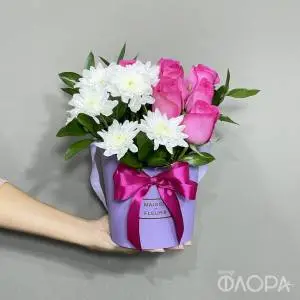 Букет в коробке "Мадлен"