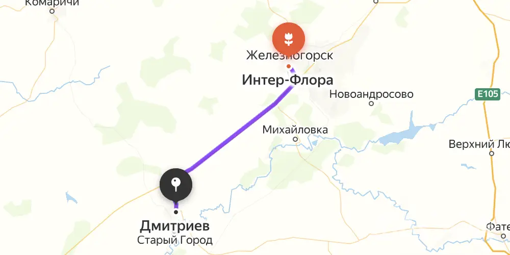 Доставка цветов в Дмитриеве Курской области