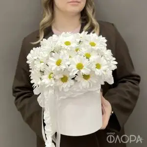 Коробка с воздушной хризантемой #1