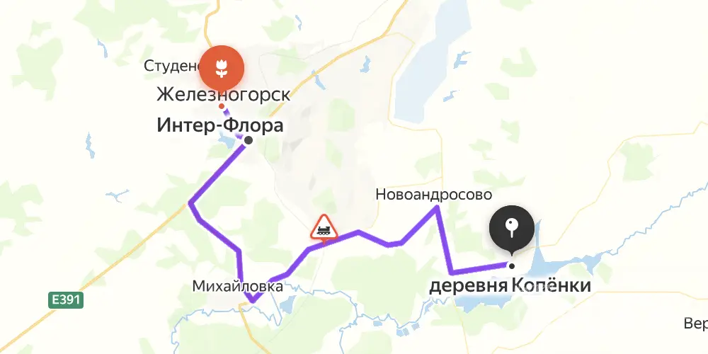 Доставка цветов в Копенках Курской области