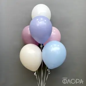 Пастельные гелиевые шары 